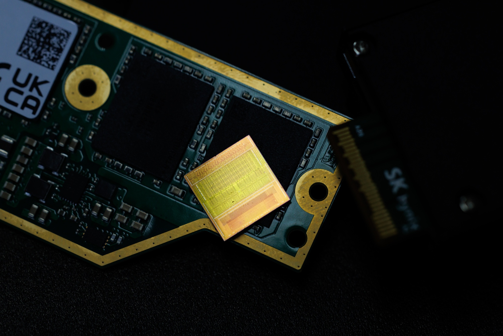 A SK Hynix Inc. 12-layer HBM3E memory chip