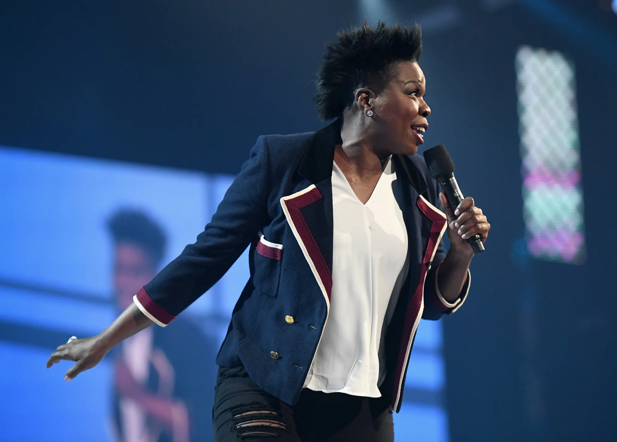 Leslie Jones speaks onstage at 2017 BET Awards on June 25, 2017.