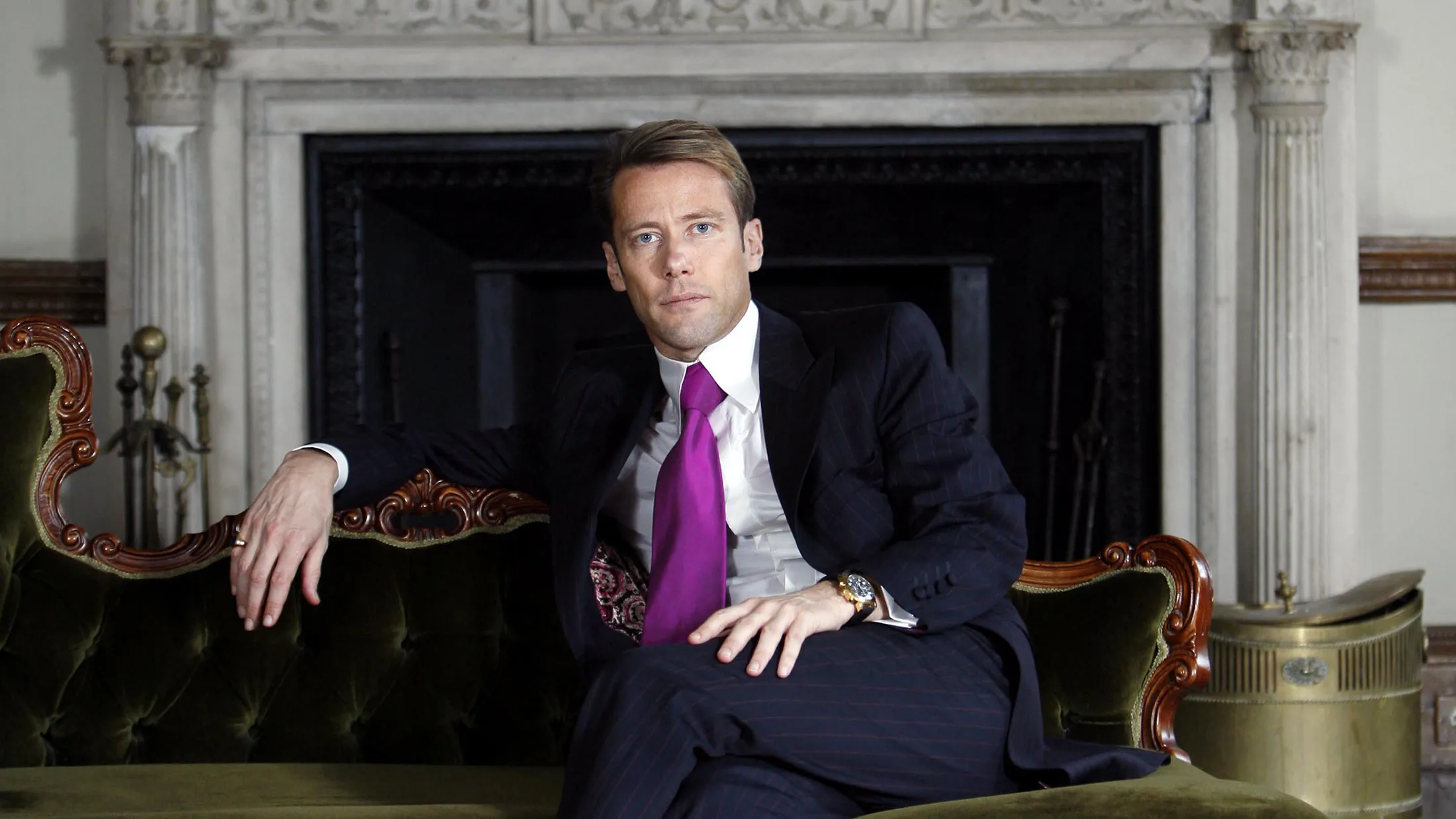 Lord Edward Davenport in his celebrated home in Portland Place.
