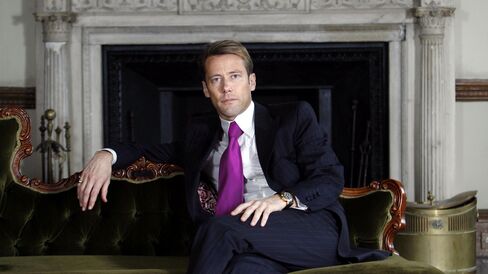 Lord Edward Davenport in his celebrated home in Portland Place.