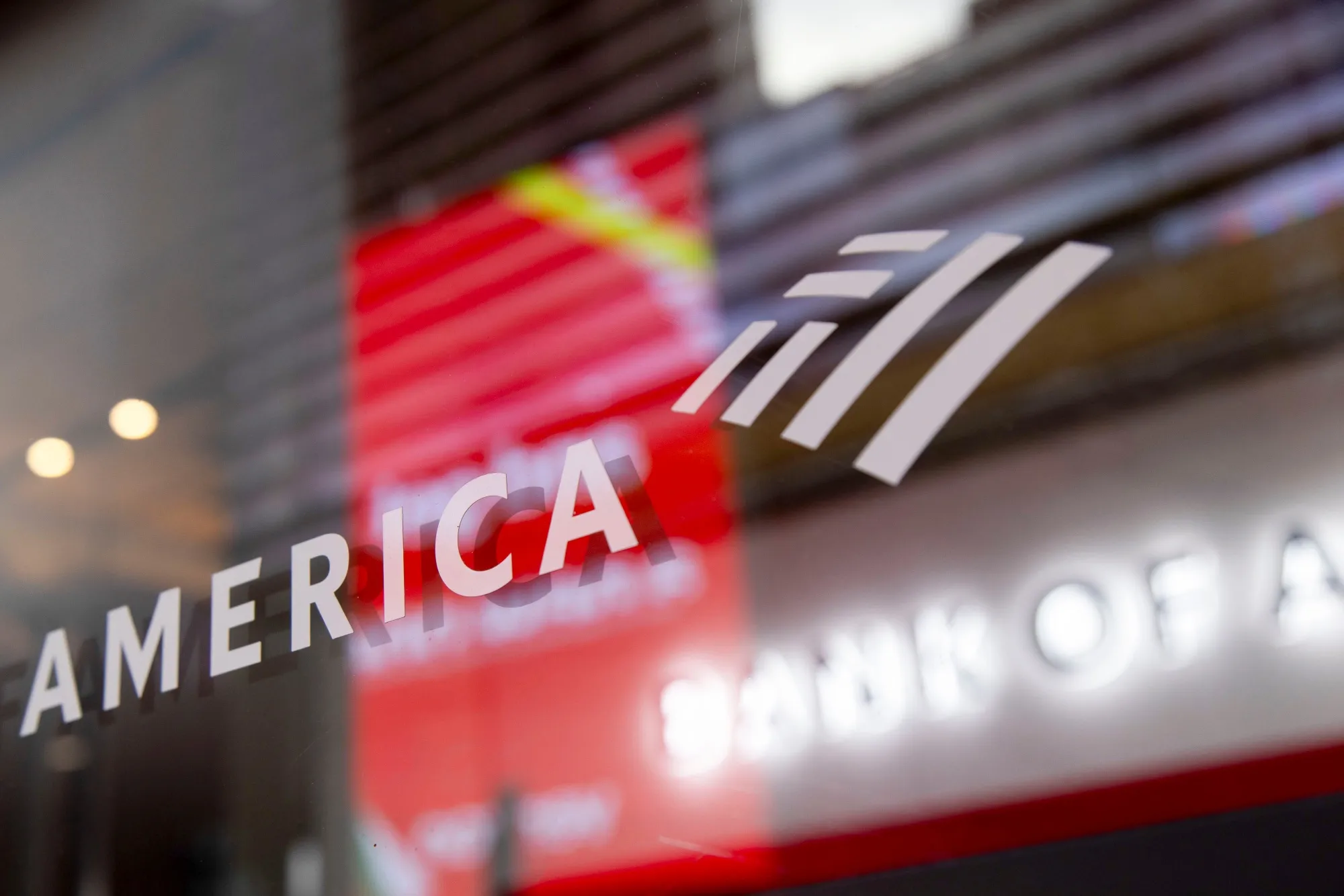 Signage at a Bank of America branch in New York, US, on Sunday, Jan. 12, 2025. Bank of America Corp. is scheduled to release earnings figures on January 16.