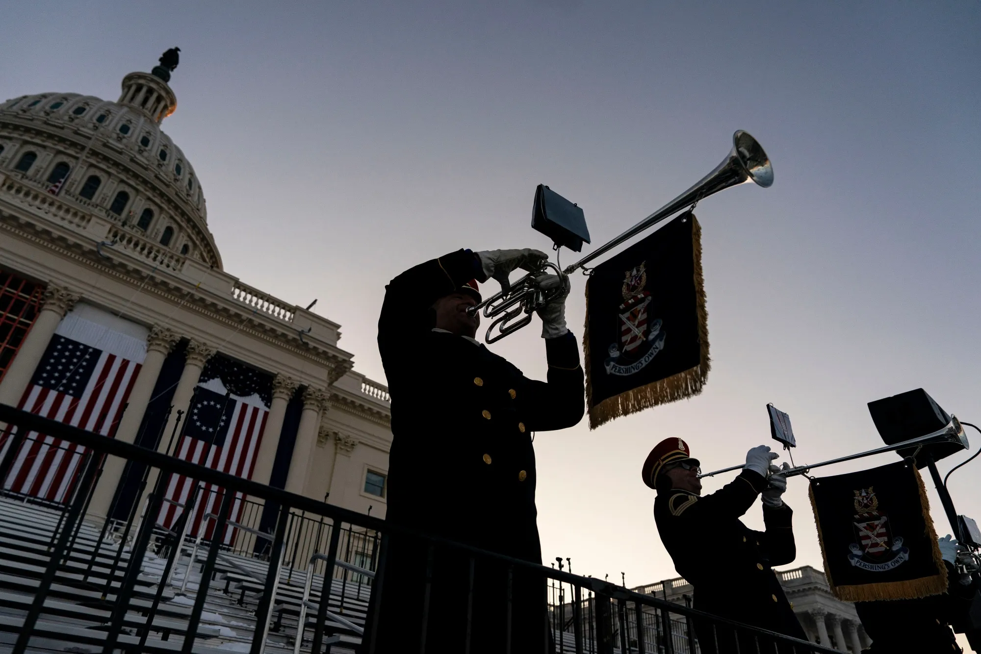 Inauguration rehearsal.