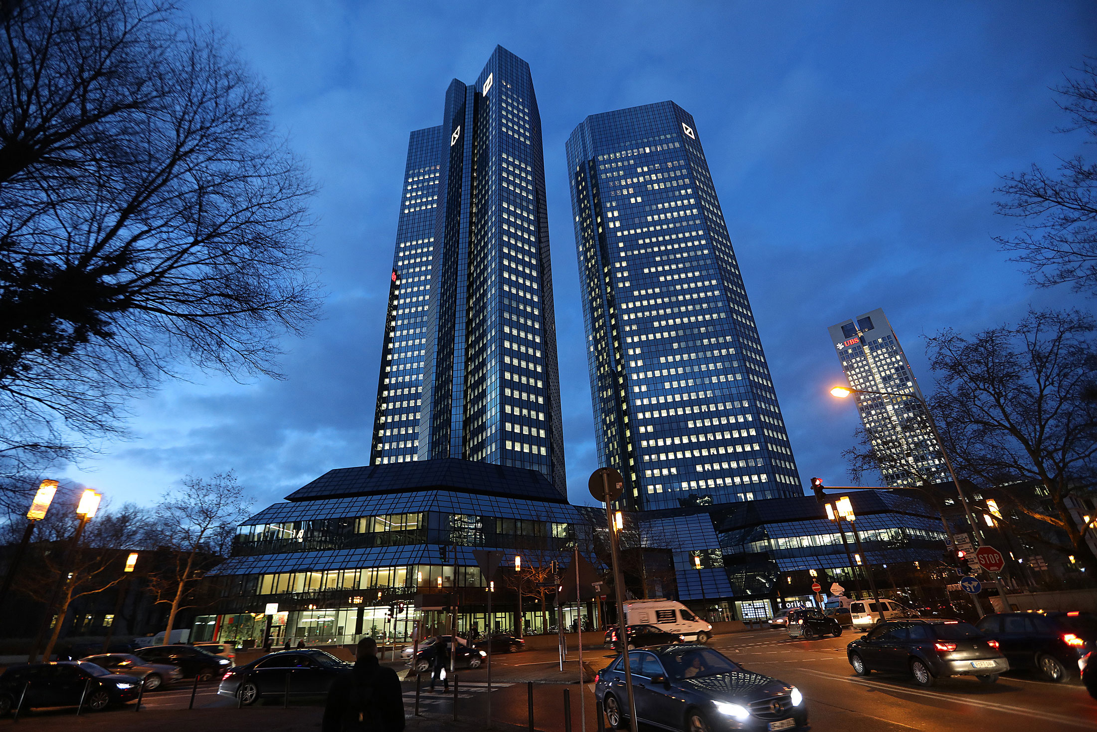 The Deutsche Bank headquarters in Frankfurt.