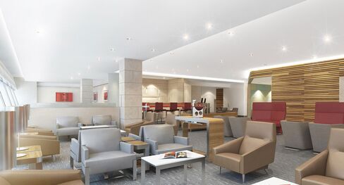 Design for American Airlines' new lounges.