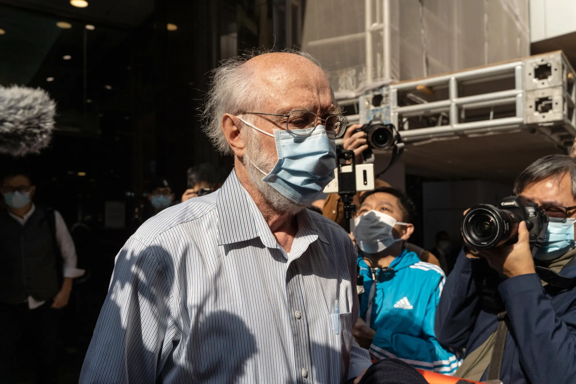 John Clancey after being arrested in Hong Kong, on Jan. 6.
