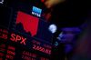 A monitor displays a S&P 500 Index (SPX) chart on the floor of the New York Stock Exchange (NYSE) in New York, U.S., on Friday, March 2, 2018. U.S. stocks fell, with megacaps bearing the brunt of selling, while Treasuries slipped with the dollar as investors assessed the impact of a potential trade war.