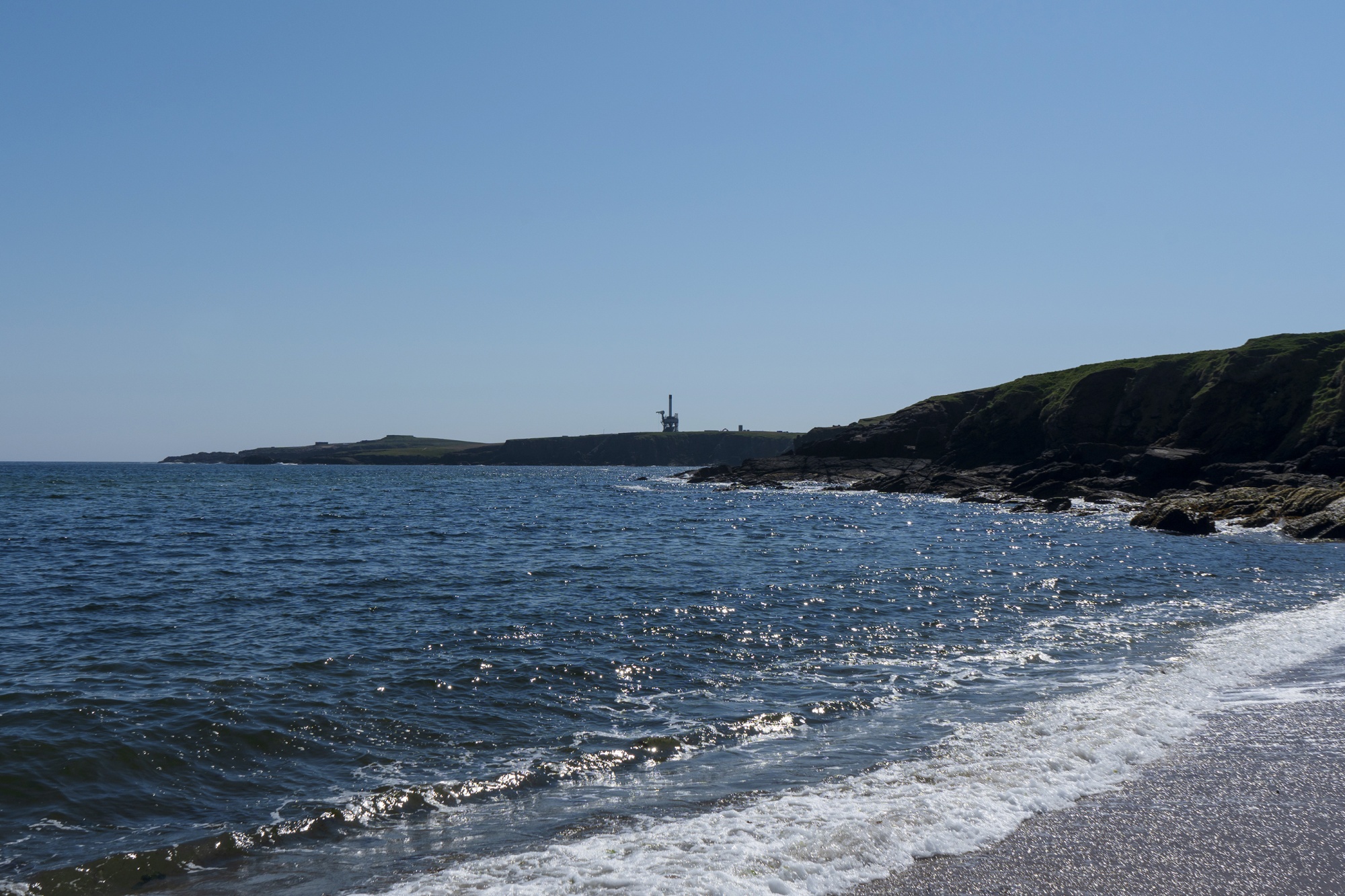 The SaxaVord launchpad from Skaw Beach on Unst in the&nbsp;Shetland Islands, one of the northernmost settlements in the British Isles.