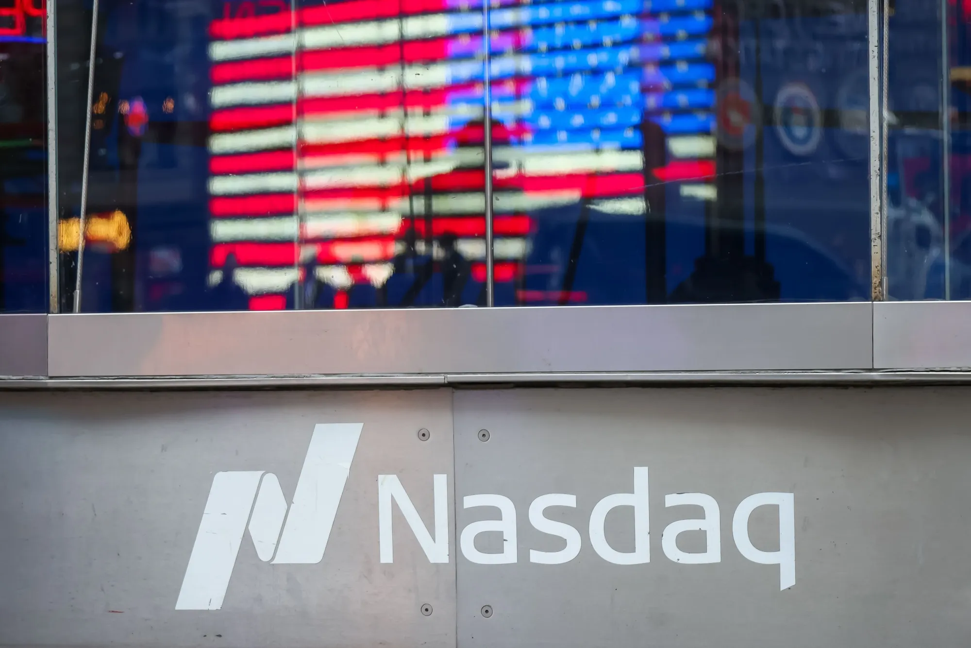 The Nasdaq MarketSite in New York.