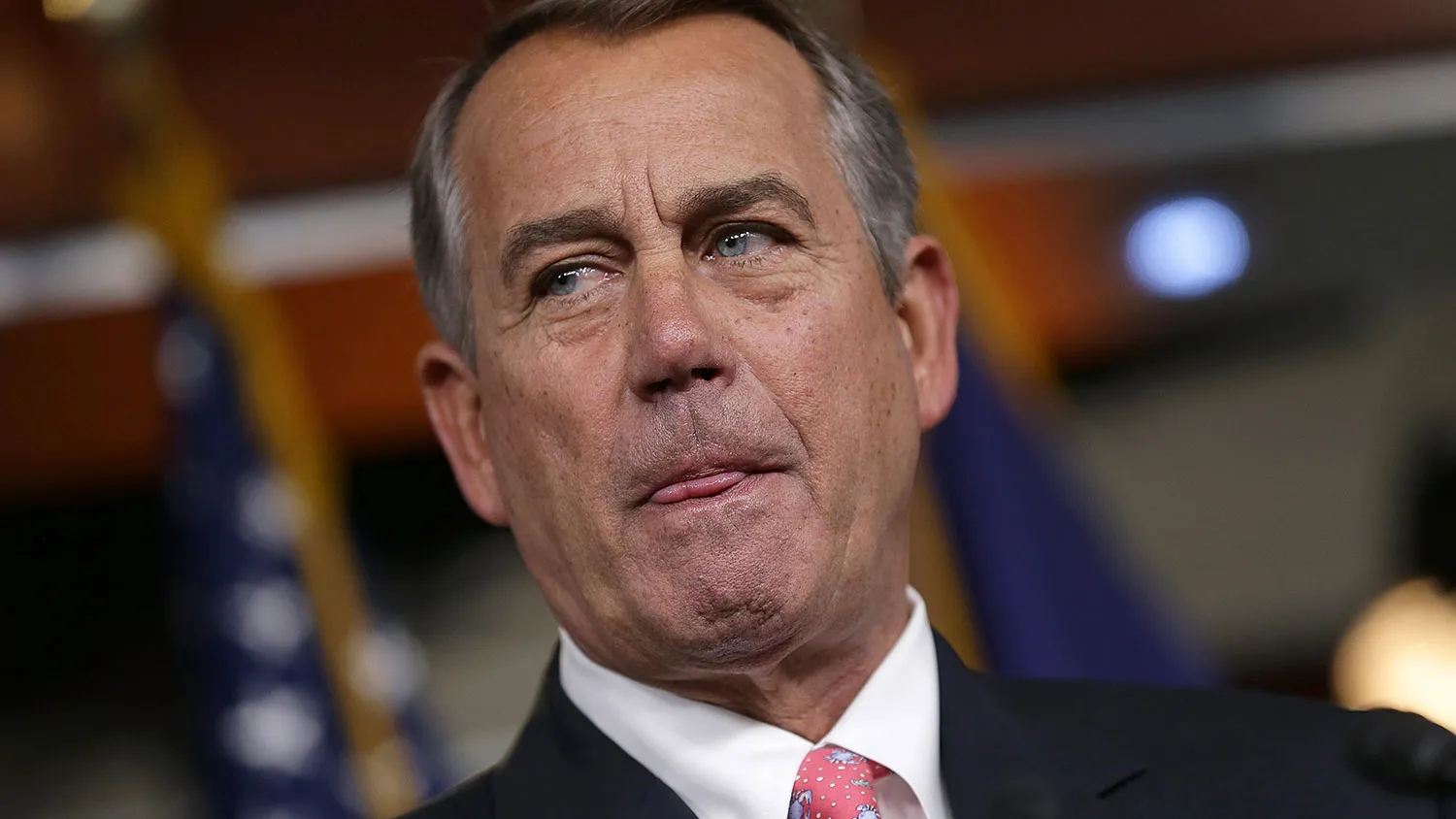 Speaker of the House John Boehner (R-OH) answers questions during his weekly press conference at the U.S. Capitol on March 19, 2015 in Washington, DC.
