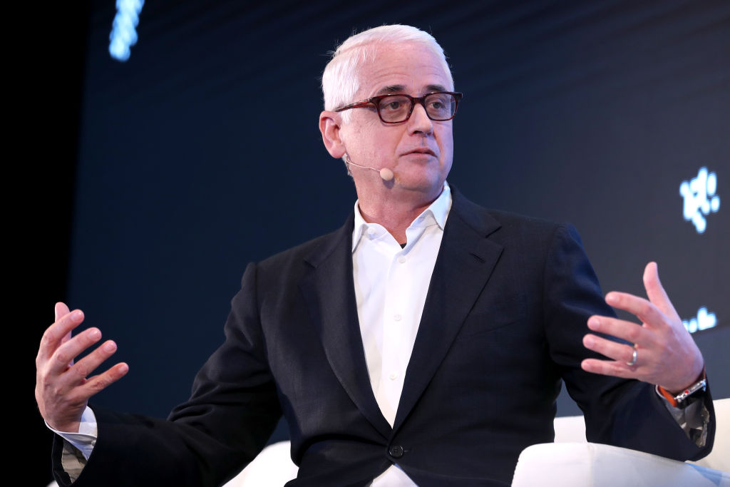 David Kenny, chief executive officer of Nielsen Holdings, is seen at Bloomberg’s Sooner Than You Think technology event in Singapore, on&nbsp;Sept. 5, 2019.&nbsp;