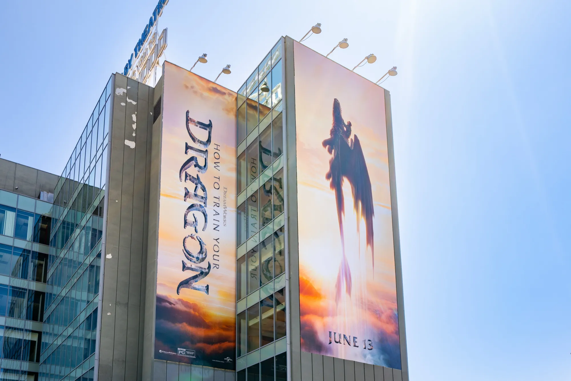 'How to Train Your Dragon' movie poster in Los Angeles