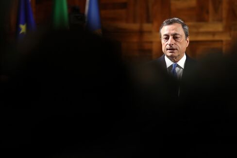 Mario Draghi in Milan