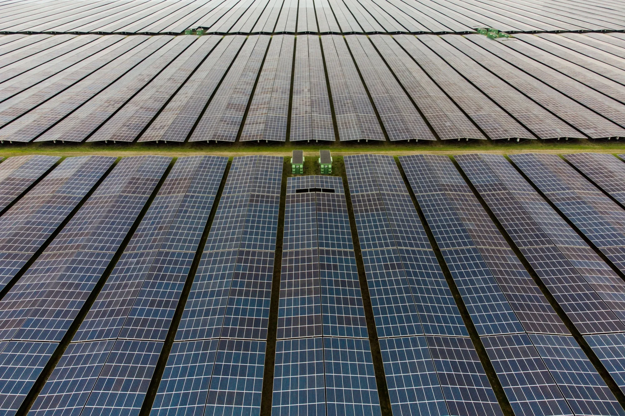A solar park in France.
