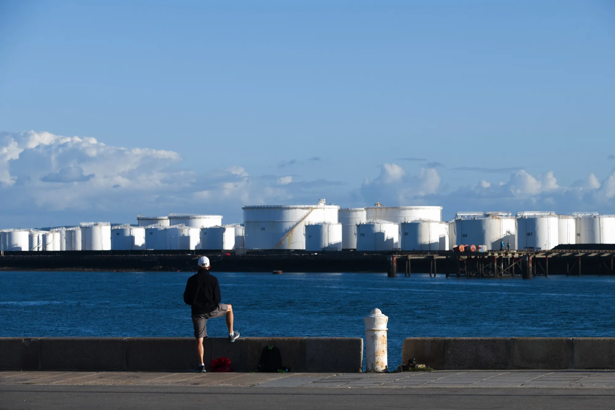 Storage silos at the Total SE petrochemical plant in Le Havre, France.