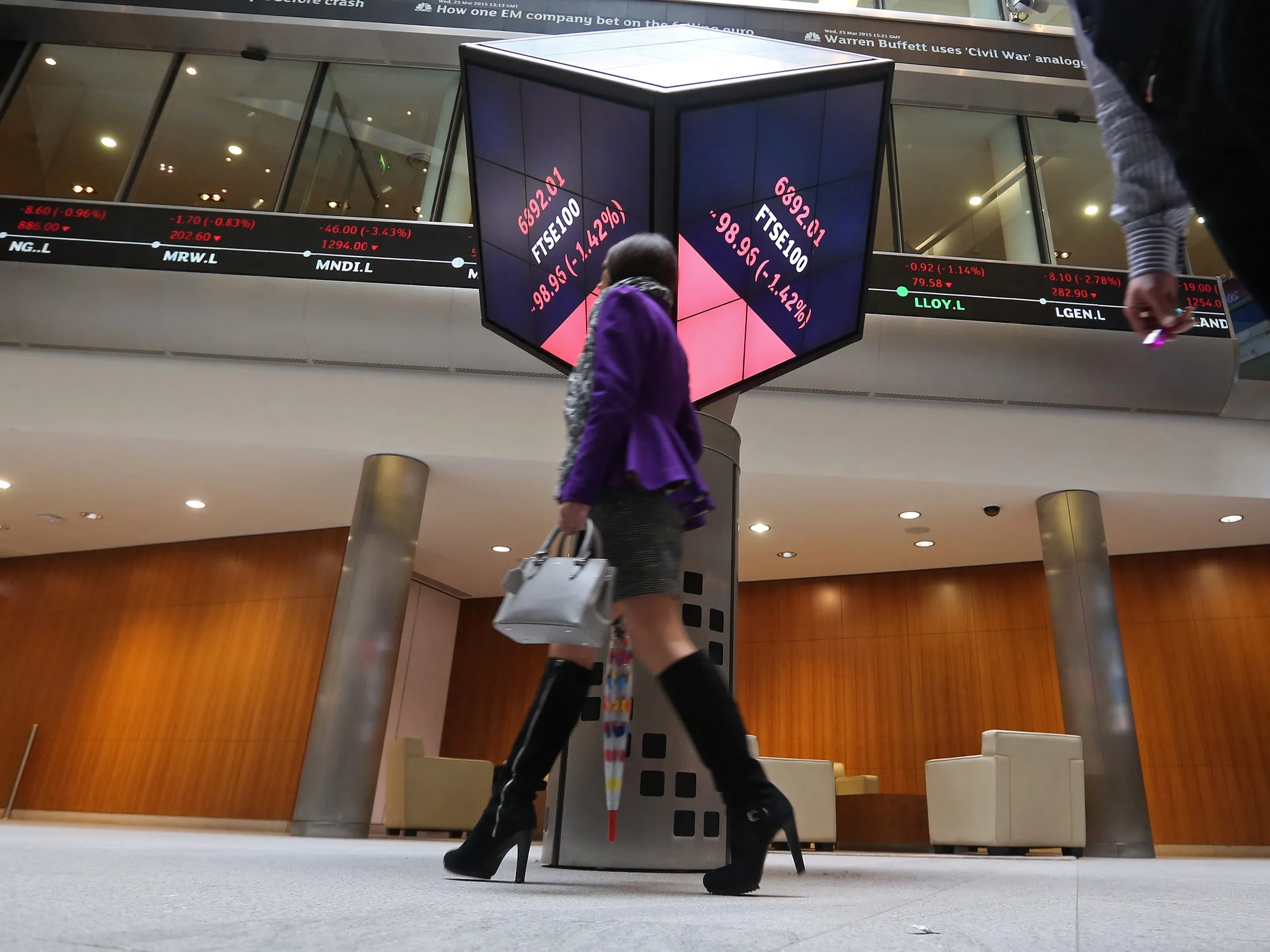 The atrium of the London Stock Exchange
