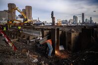US-NEW YORK-CLIMATE-FLOODING-CONSTRUCTION