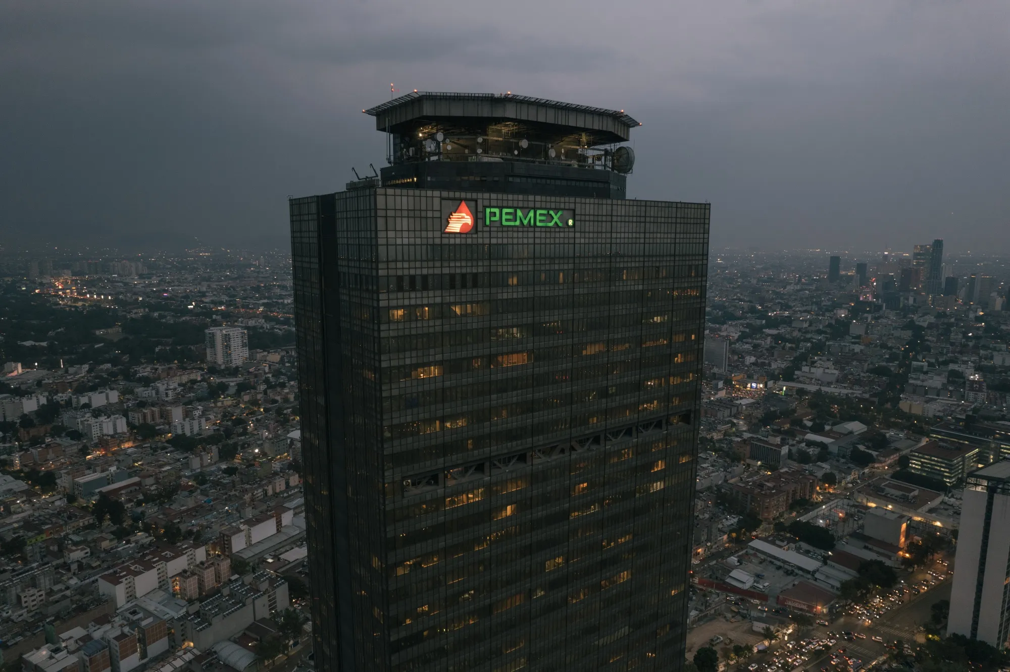 The Pemex headquarters in Mexico City, Mexico.