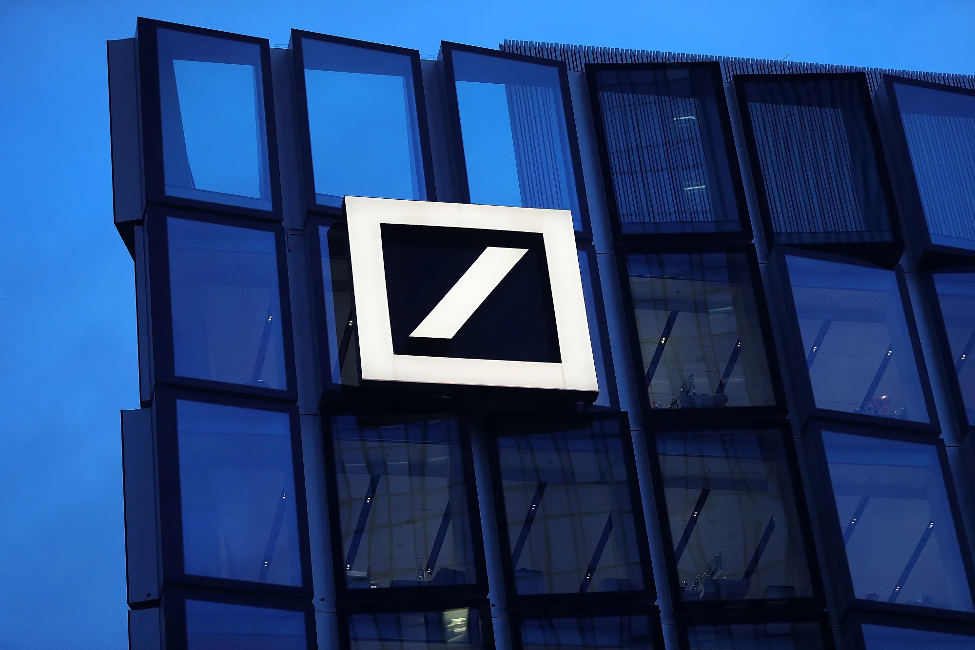 The Deutsche Bank campus office building in Frankfurt.