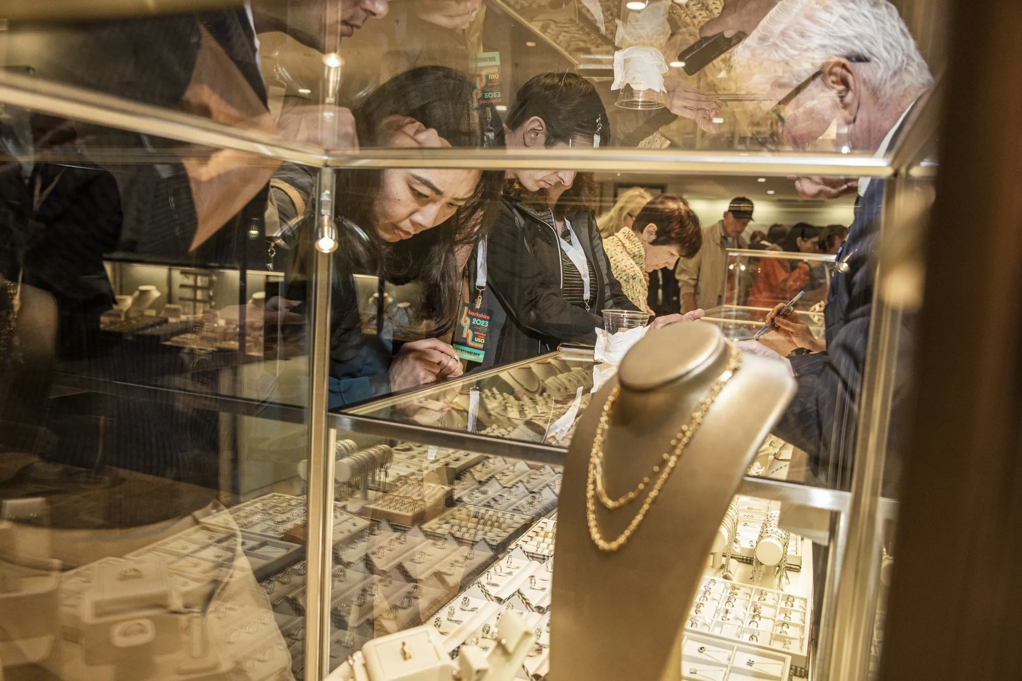 Jewelry at&nbsp;a Borsheims Cocktail Reception ahead of Berkshire Hathaway’s&nbsp;annual shareholders meeting.&nbsp;