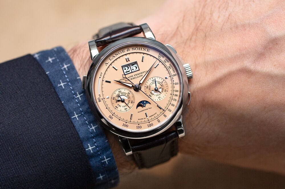 Pink Gold Watch A Lange Sohne Datograph Perpetual Tourbillon Bloomberg