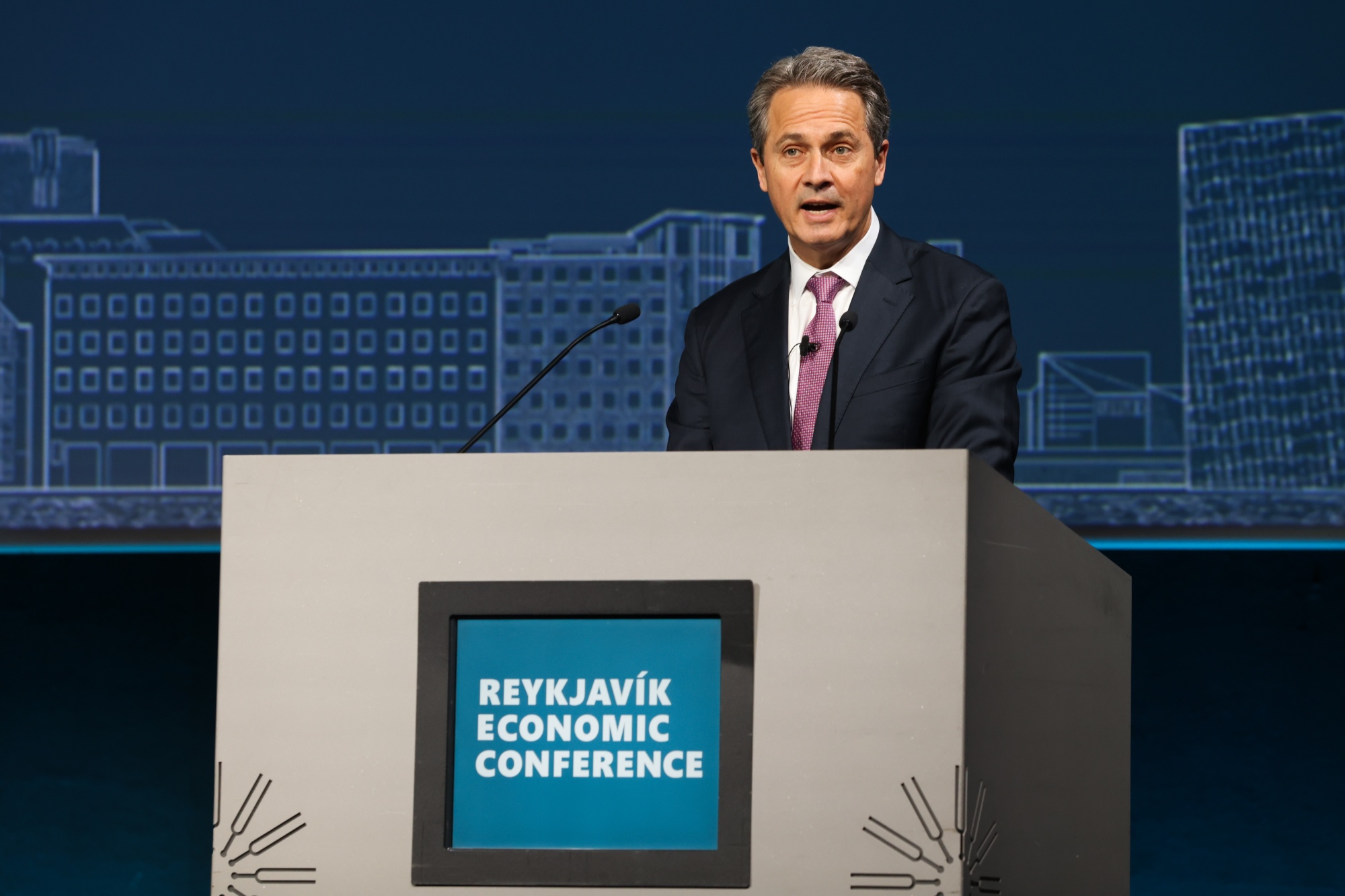 Alberto Musalem at the Reykjavik Economic Conference on May 28. Photographer: Betty Laura Zapata/Bloomberg