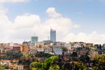 The business district of Kigali, the capital of Rwanda