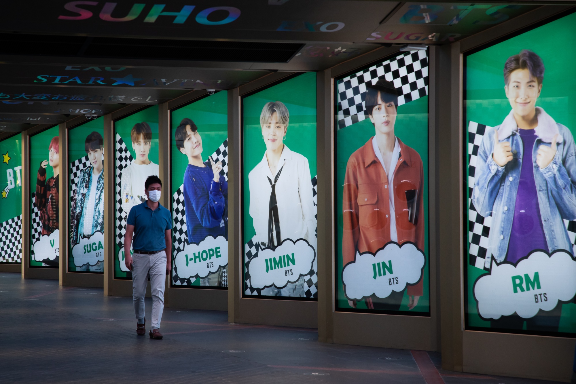 An advertisement for&nbsp;BTS&nbsp;in Seoul.