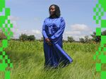 Chef Fatmata Binta on a fonio farm in Chereponi, Ghana.