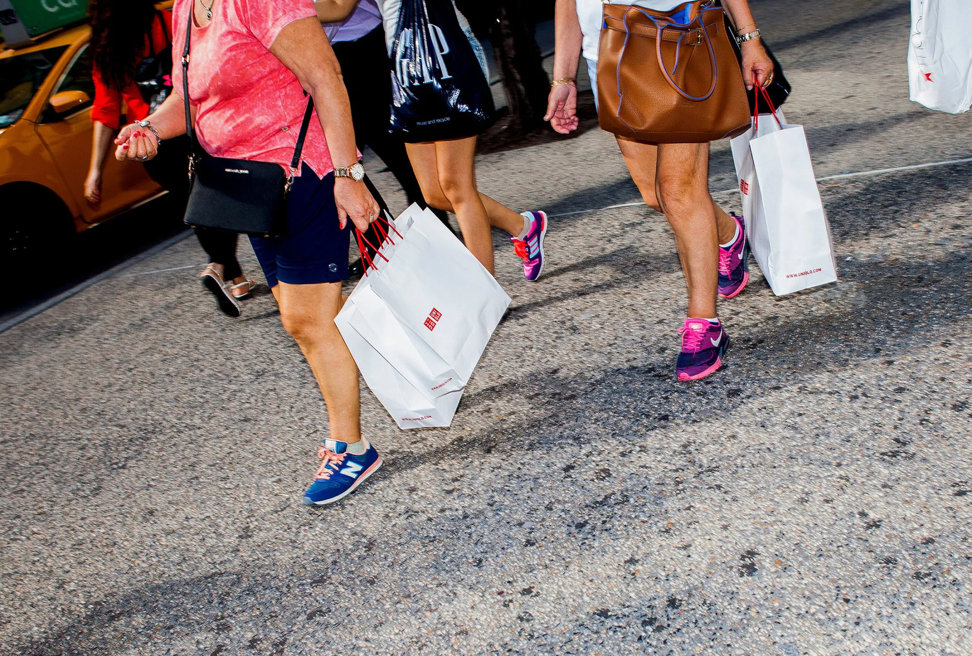 Shopping in New York.
