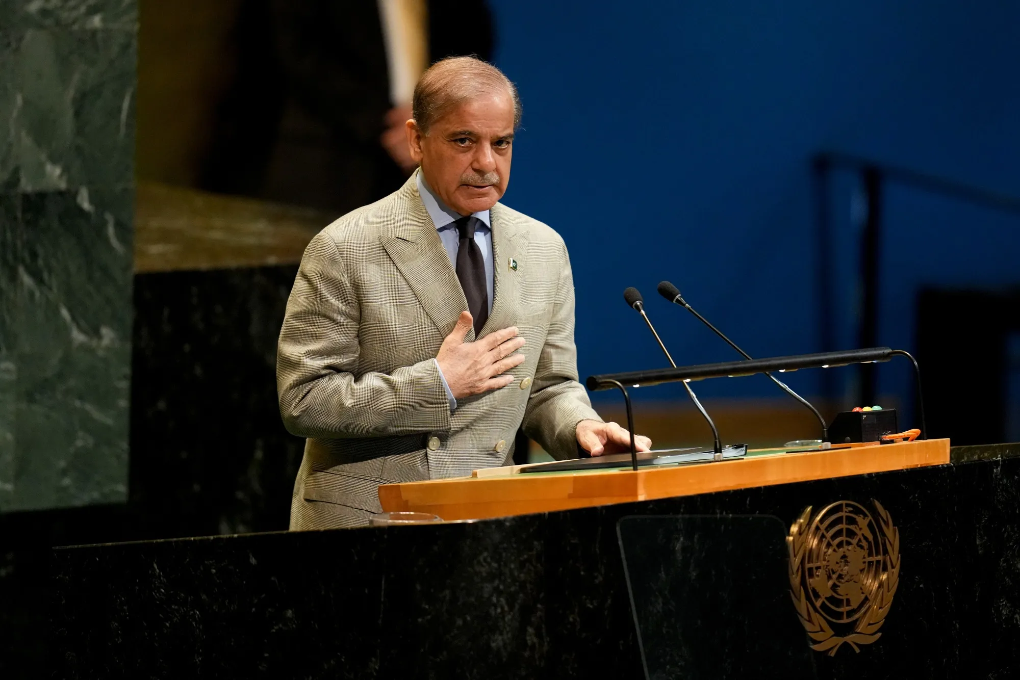 Pakistan's Prime Minister&nbsp;Shehbaz Sharif