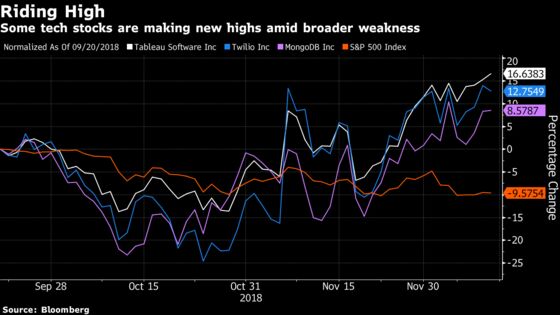 Software-Stock Trio Defies Market Choppiness to Reach New Highs