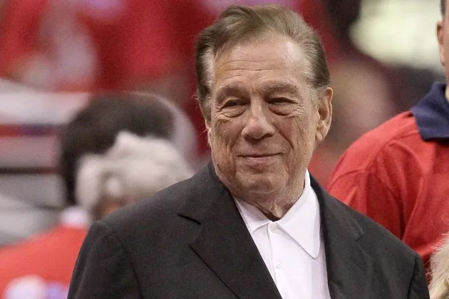 Donald Sterling stands on the sidelines before a game in May 2011 at Staples Center in Los Angeles