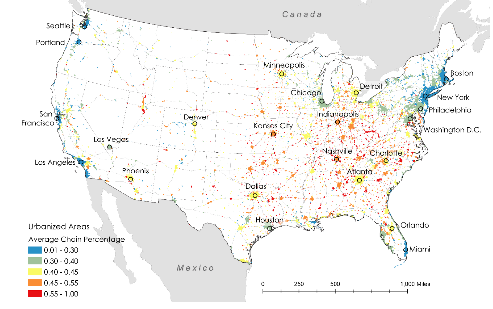 MapLab: How Many Chain Restaurants Are in Your City? - Bloomberg