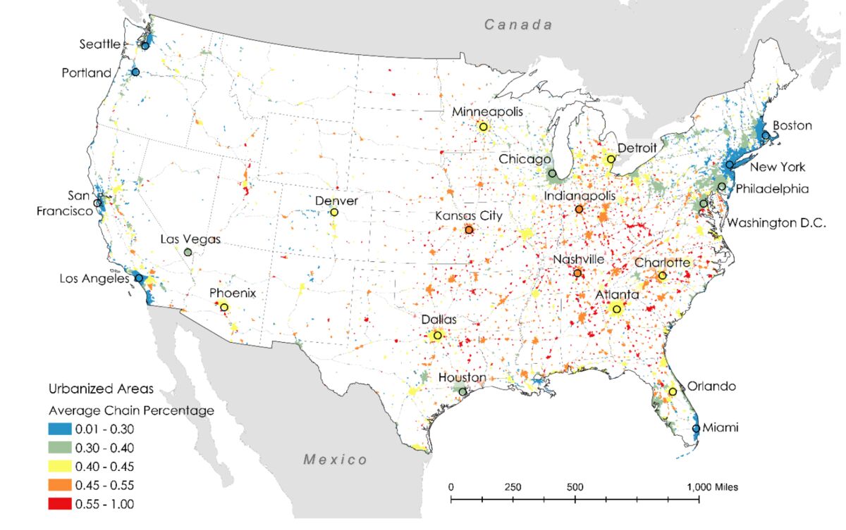 Maplab: How Many Chain Restaurants Are In Your City? - Bloomberg