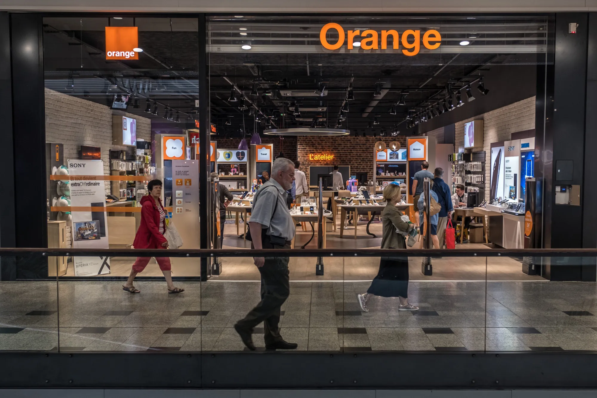 Inside An Orange SA Mobile Phone Store Ahead Of First Half Earnings