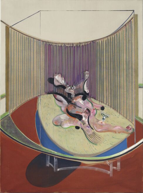 Francis Bacon’s Version No. 2 of Lying Figure with Hypodermic Syringe from 1968.