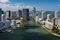 RF Aerial Skyscrapers Miami River