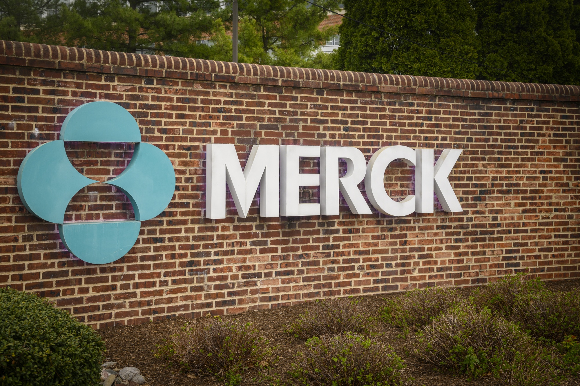 The Merck headquarters in Rahway, New Jersey, US.