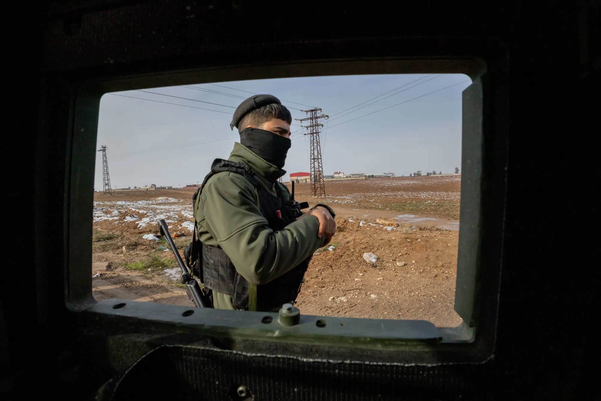 Kurdish fighters in northern Syria in January.