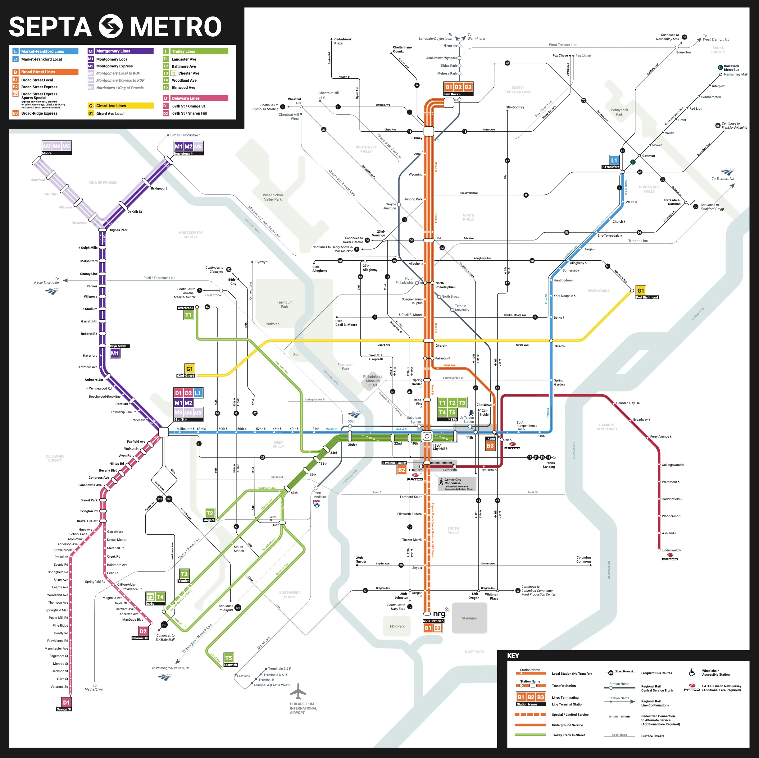A new rail system map with fresh nomenclature is central to SEPTA’s proposed wayfinding changes.&nbsp;&nbsp;