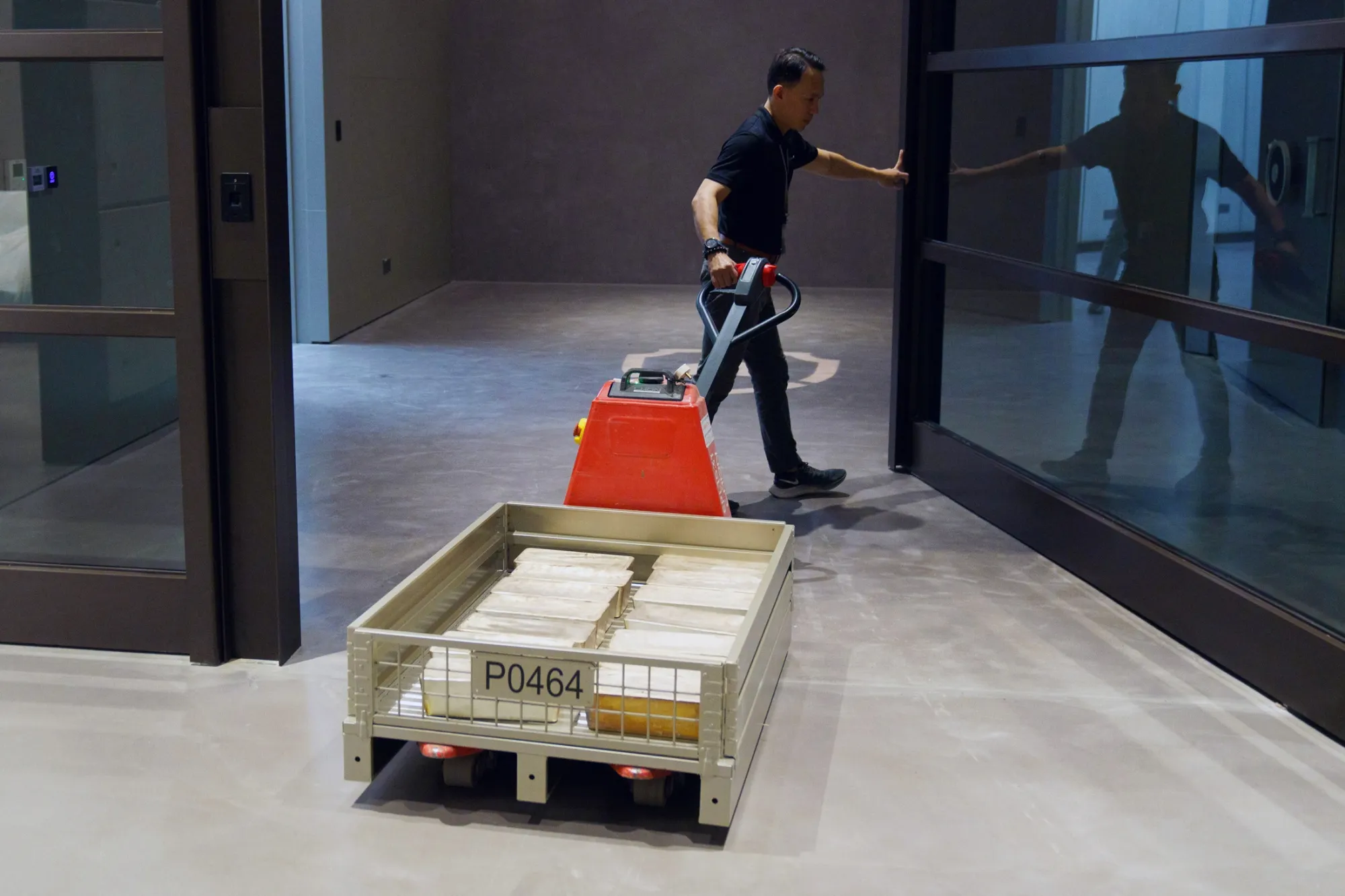 A silver vault in Singapore.