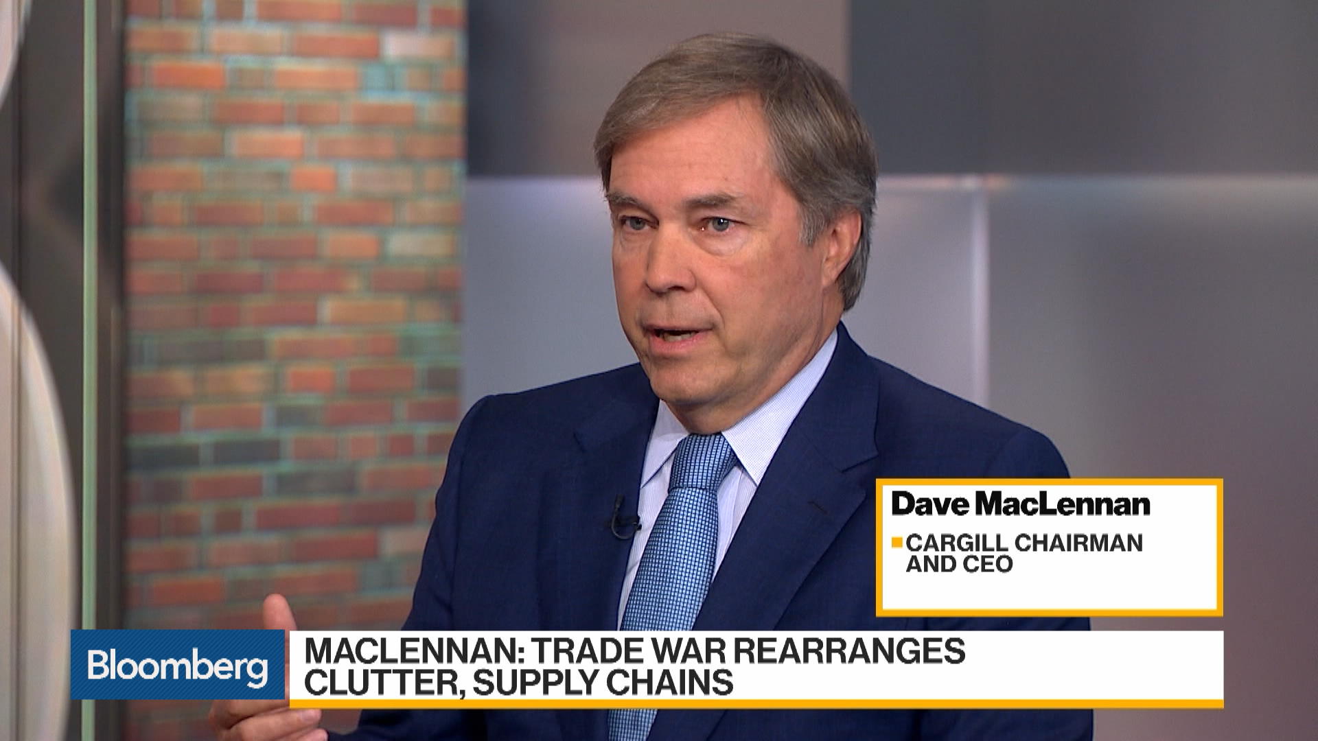 Watch Cargill CEO Says Tariffs Are Already Impacting Trade Bloomberg