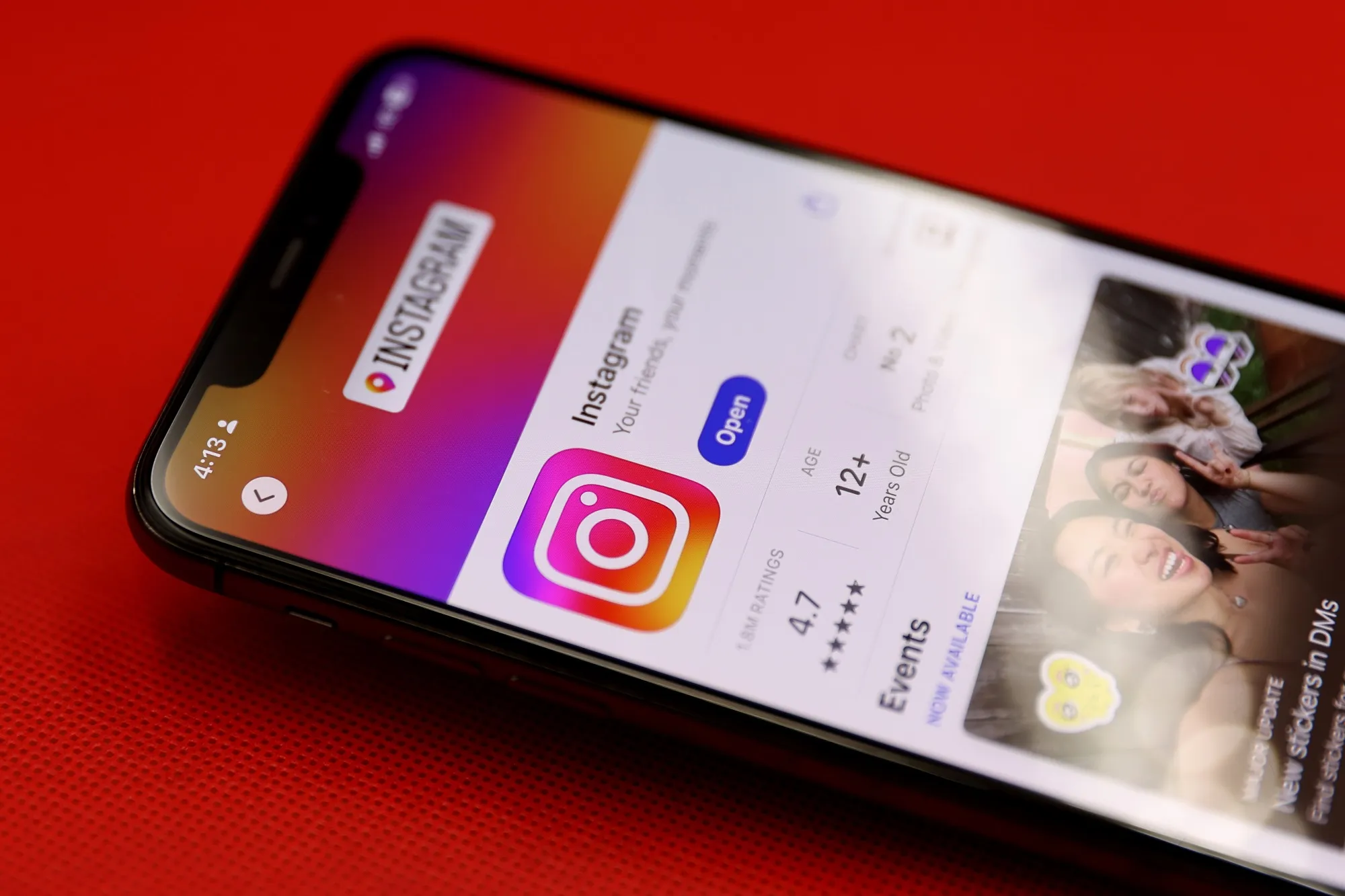 The Instagram app.