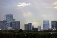 Tokyo's Business District Ahead of Bank of Japan Rate Decision
