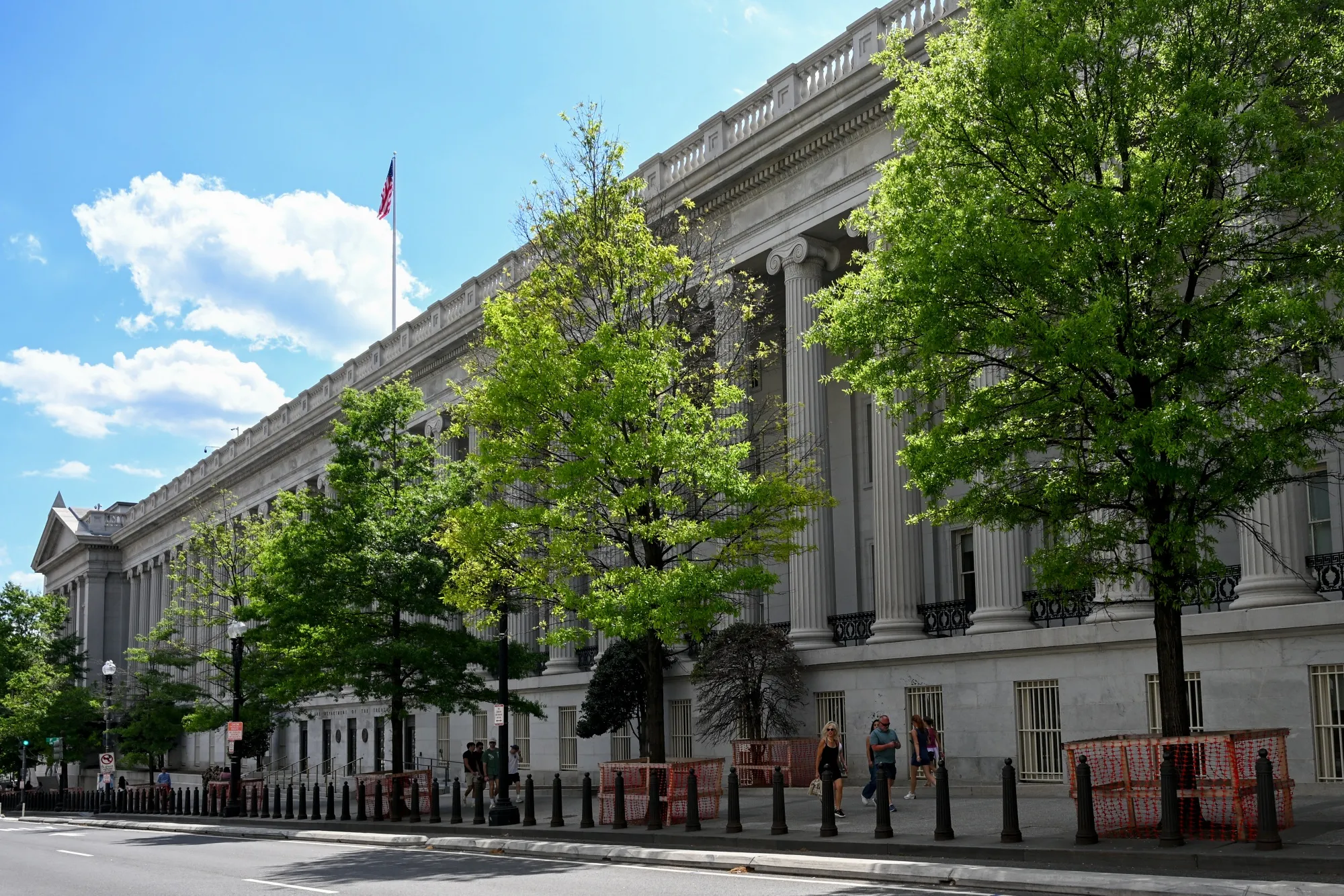 The US Treasury Department in Washington, DC.