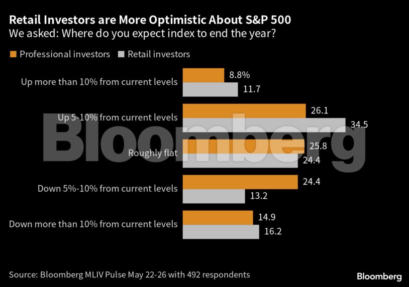 Retail Investors are More Optimistic About S&P 500 | We asked: Where do you expect index to end the year?