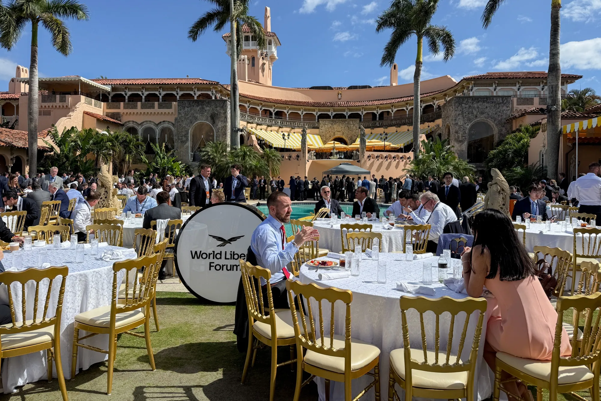 World Liberty’s event at Mar-a-Lago on Feb. 18