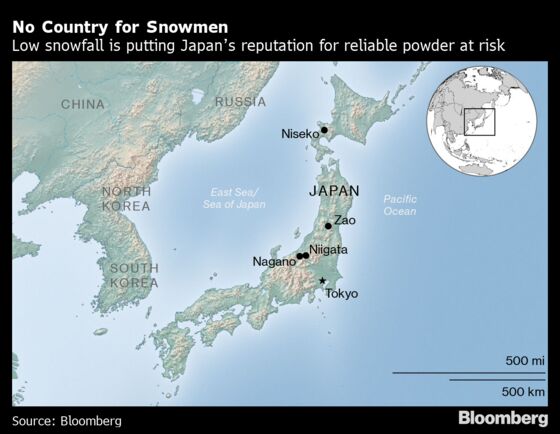 Japan's Ski Areas Are Having Their Worst Winter in Decades