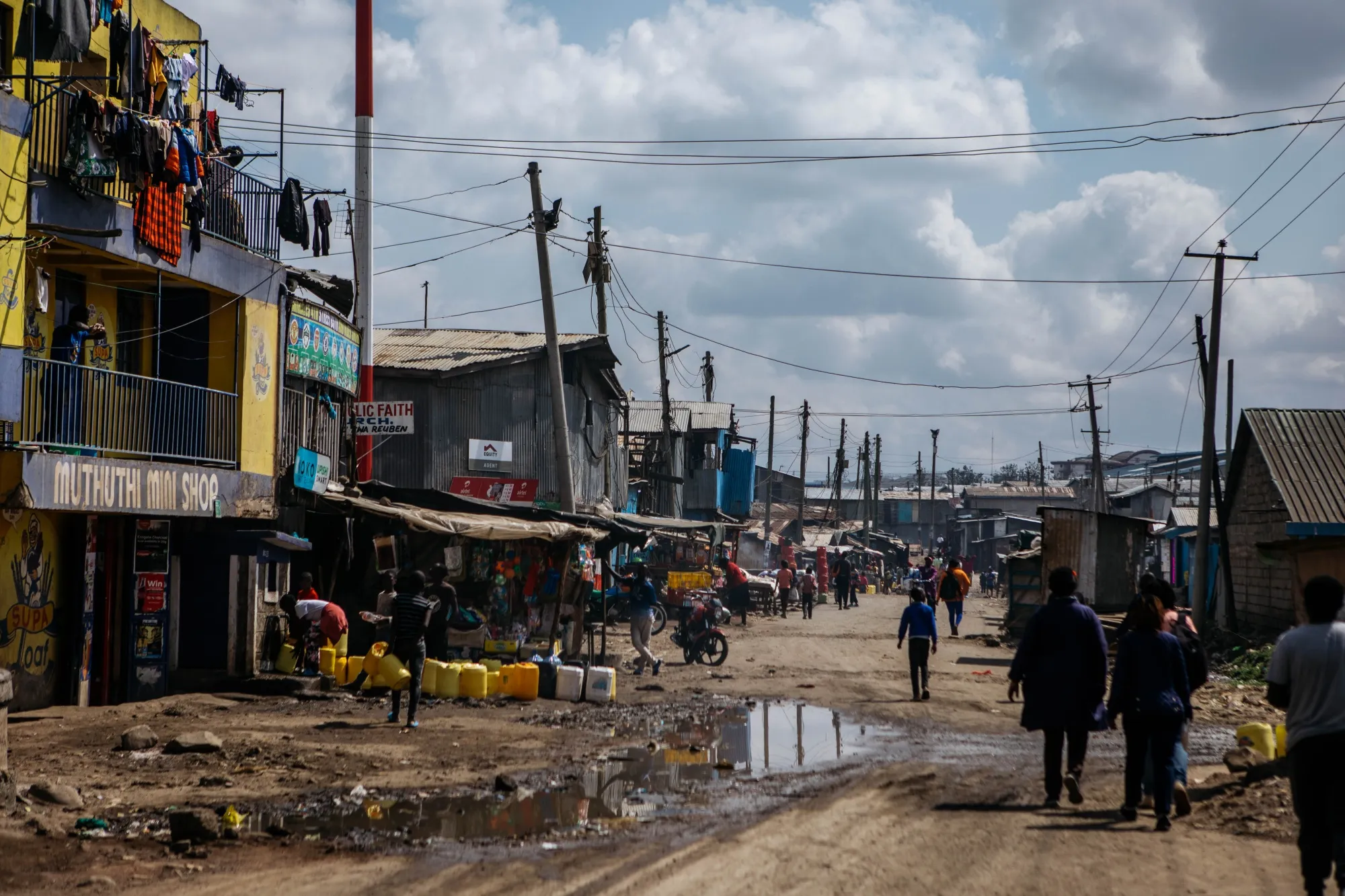 The Mukuru area of Nairobi, Kenya.