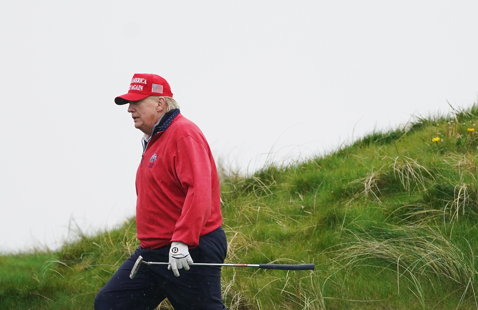 Donald Trump at his Doonbeg golf course in Ireland.